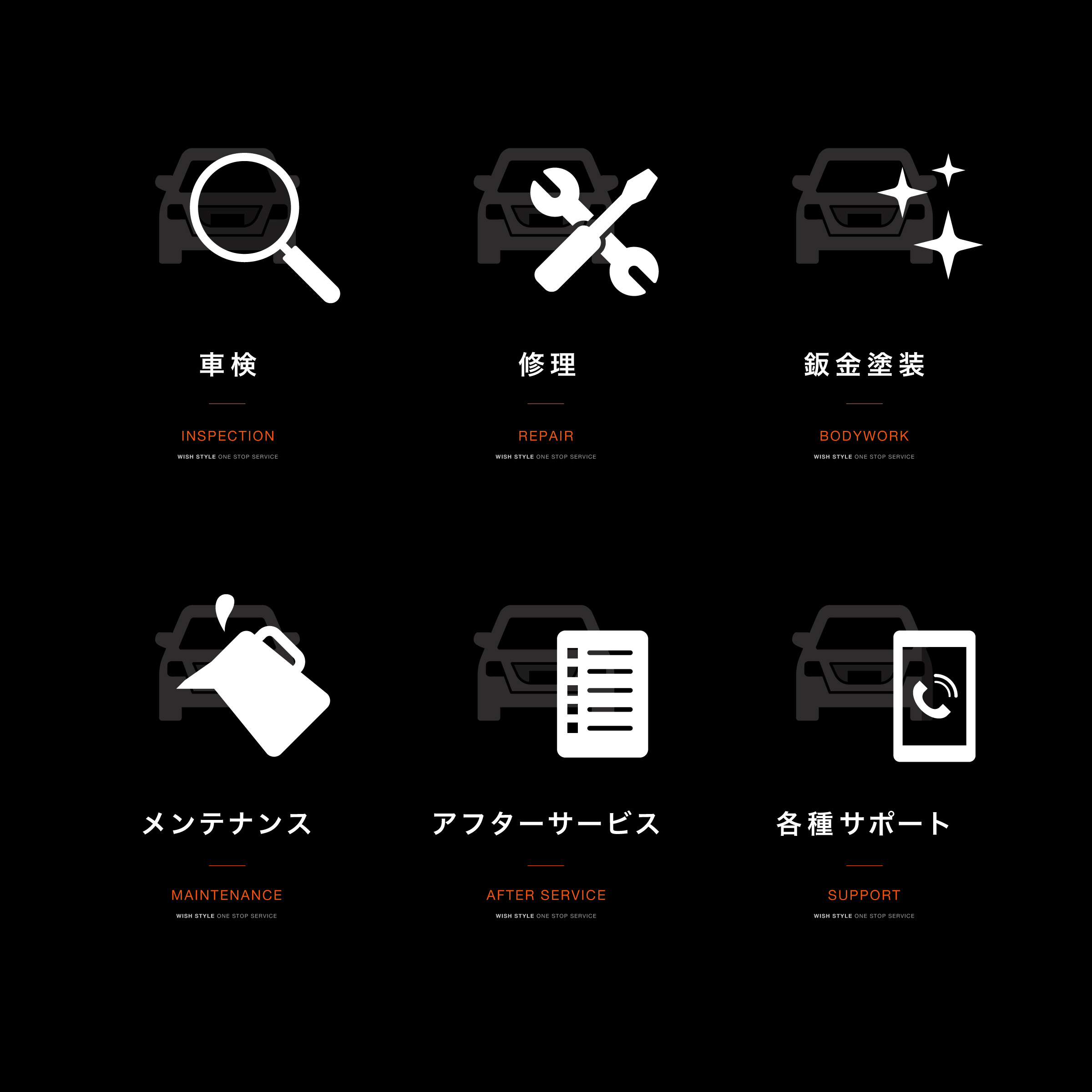 主なカスタマイズ例